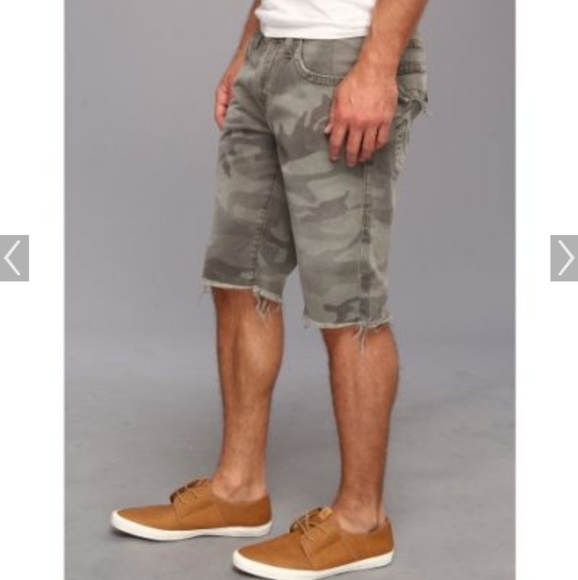 true religion camo shorts